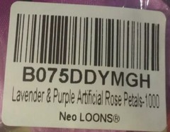 1000 Pieces Two-tone LAVENDER PURPLE Silk ROSE PETALS Decoration Neo Loons