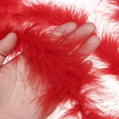 1 Pcs 6.6 Ft Feather Boas Feather for DIY Craft Sewing Trim Party Home Red
