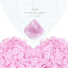 1000Pieces Rose Petals, Artificial Flower Petals Fake Rose Petals Silk Red Rose
