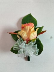 Hand Made pin on rose boutonniere