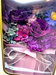 Lovenfold Flowers Preserved Flowers Bouquets, Purple Rose Bouquets