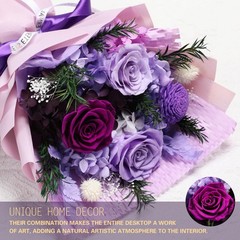 Casaido Preserved Flowers for Delivery, Mothers Day Purple Flower