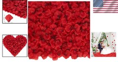 Fade-Resistant 3000 PCS Dark Red Silk Rose Petals for Stylish Event Decorations