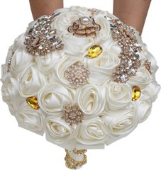 Ramo De Novia Flores Artificiales Decoracion Para Boda Matrimonio Accesorios NEW