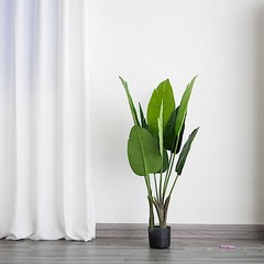 2 Green 3 ft Bird of Paradise Potted Artificial Plants Party Home Decorations