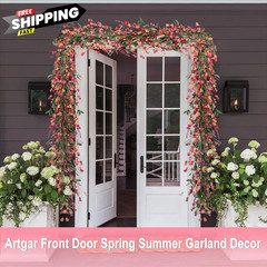 Artgar Flower Garland 6Ft Spring/Summer 6FT, Red&orange&purple (6ft)