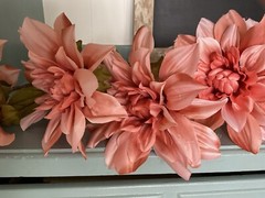 Coral Flowers Fall/Autumn/Harvest-Set Of 5 24” Stems