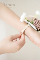 Ling’s Moment 6pcs Homecoming Wedding Wrist Corsage Artificial Flowers, Girl/…