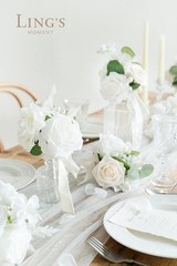 Artificial Flowers Fake Roses Faux Peony Foam Gardenia Combo for DIY Wedding …