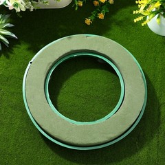 Round Ring Oasis Wet Floral Foam Wreath Flower Sucker Engagement Decoration Car