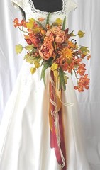 Autumn Bounty Faux Silk Bridal Bouquet