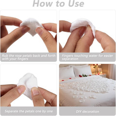 1000 Pcs Rose Petals Artificial Silk Flower Petals Romantic Decorations for Wedd