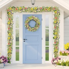 6.5 Ft Spring Summer Flower Vine Garlands Artificial Wildflower Wisteria Lavende