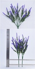 4pcs Artificial Lavender Plants Fake Flower Decorate Wedding Party Autumn Vibes