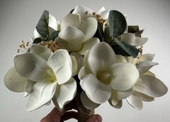 Faux Magnolia Bridal Bouquet Flowers – Wedding Flowers