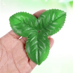 Yolev 200pcs Artificial Leaves 3.74 Inch Flower Rose Leaf Fake Leaves for Flower
