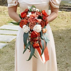 Bouquet Decorative Photo Props Romantic Floral Handheld Lifelike Supplies for
