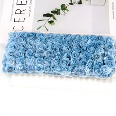 144PCS 1.5 Cm Artificial Mini Paper Rose Bouquet for Scrapbooking for Wedding Pa