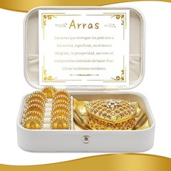 FANYX Arras Para Boda Catolica, Wedding Coins Set With 13 5.9×4.4, Gold