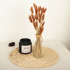 BROWN 50 Stems 15″ Rabbit Tail Dried Natural Pampas Grass SPRAYS Party Events