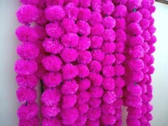 indian Wedding Decor Artifical Garlands handmade Marigold Flower Vine 20 PC lot