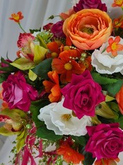 Bright and Beautiful Garden Boho Silk Wedding Bouquet