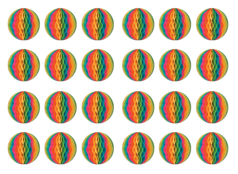 Beistle 24-Piece Tissue Balls, 12-Inch