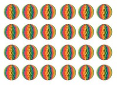 Beistle 24-Piece Tissue Balls, 12-Inch