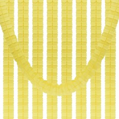 9.8ft Four-Leaf Garland, 9 Pack Tissue Paper Hanging Flower, Yellow