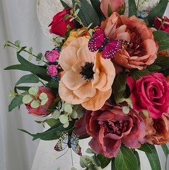 Flutterby Butterflies Faux Silk Wedding Bouquet