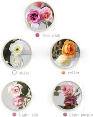 3 Silk – 5 ft Artificial Variegated Rose Flowers Hanging Garlands Vines