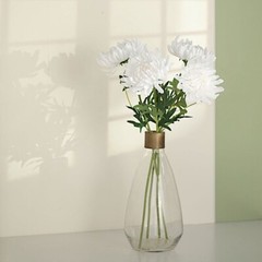 WHITE 3 Stems 27″ Silk Artificial Chrysanthemum FLOWERS Party Decorations