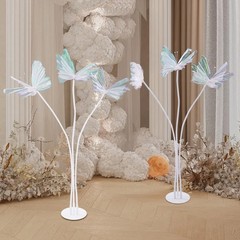 2pcs Butterfly Decoration with Standing Base Realistic Artificial Butterflies