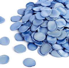 SITUMEIZI 400PCS Fake Rose Petals Faux Silk Flower Blue Petals for Romantic Nigh