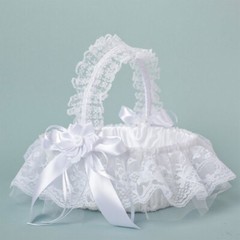 Exquisite Flower Basket Wedding Flower Girl Basket Lightweight for Rose Petals