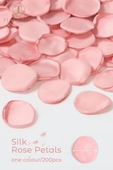 200pcs Dusty Pink Rose Petals for Weddings, Flower Girl Baskets, Aisle Decor, Pa