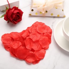 1000 Pcs Silk Fake Flower Petals for Wedding, Artificial Rose Pink White