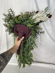 BRIDAL BOUQUETS SET OF 8! Bride Bridesmaids Artificial Wedding Flowers