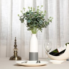 6 pcs 19″ tall Frosted Green Eucalyptus Artificial Greenery Bushes Wedding SALE