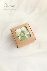 Floroom 300Pcs Rose Petals Sage Green Elf Green Faux Silk Flower Petals for Wedd