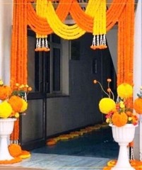 Set Wedding Decorative marigold Flower Indian Garlands