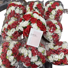 10pcs Flower kissing Balls for Wedding Centerpieces, Spring Roses Fake Flower