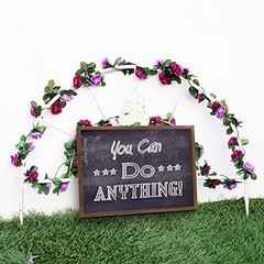 8 Pcs x 8.2 ft Flower Garland Artificial Rose 8 Vines 66FT Spring-purple-8pcs