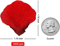 2000PCS Red Rose Petals, Silk Fake Rose Petals for Marry Me, Proposal, Anniversa