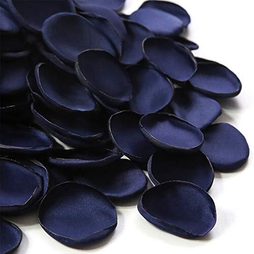 300pcs Silk Rose Petals Navy Blue Flower Petals for Wedding Flower Girl