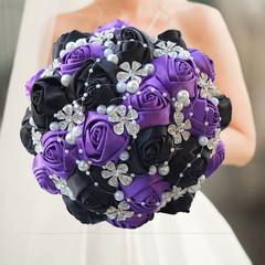 I Purple Wedding Bouquet Bride Bridesmaid Floral Bouquet Decoration