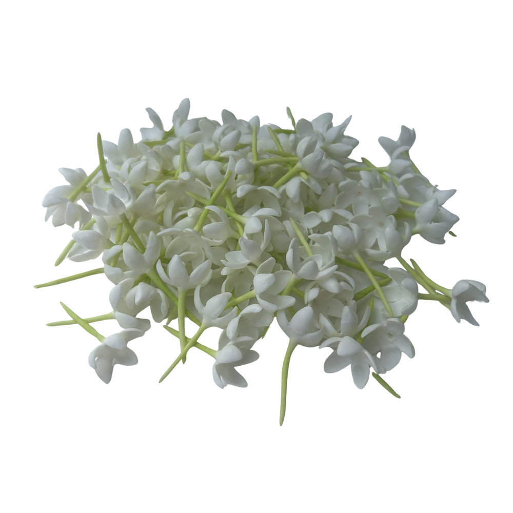 100 PCS White Blooming Gardenia for Jewelry Making, Garland, Home Decor, Wedding