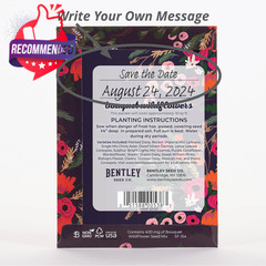 All You Need is Love Bouquet 25 Wildflower Packets for Planting, Brown