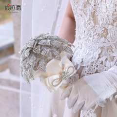 Luxurious Rhinestone Bouquet in Hand Wedding Bride Bouquet Hand Wedding Bouquet