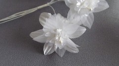144pc White 1.5 in Artificial Silk Mini Flowers Craft Wedding Favor Decorations